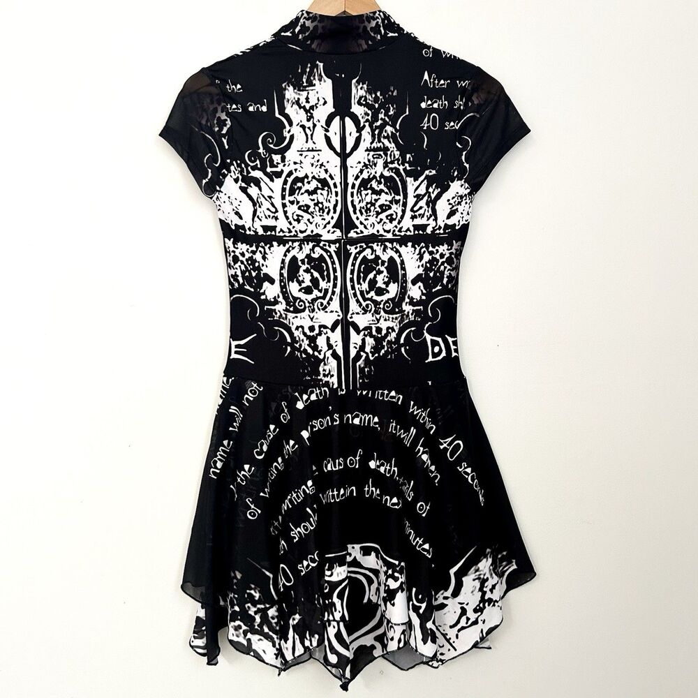 Dolls Kill The Rules Death Note Mini Dress Gothic Anime Buckle S - Picture 2 of 7